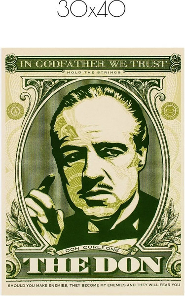 Изображение товара Постер Citydecor Крестный отец 10 (30x40)