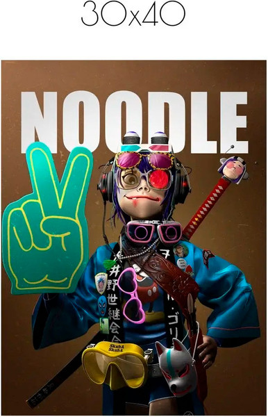 Изображение товара Постер Citydecor Gorillaz 9 (30x40)