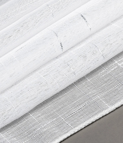 Изображение товара Гардина LEGRAND Лен 500x260 / 58142571 (белый/серебристый)