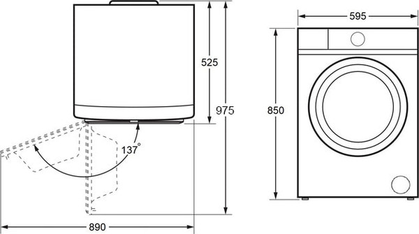 Изображение товара Стирально-сушильная машина Maunfeld MFWD1295WH05