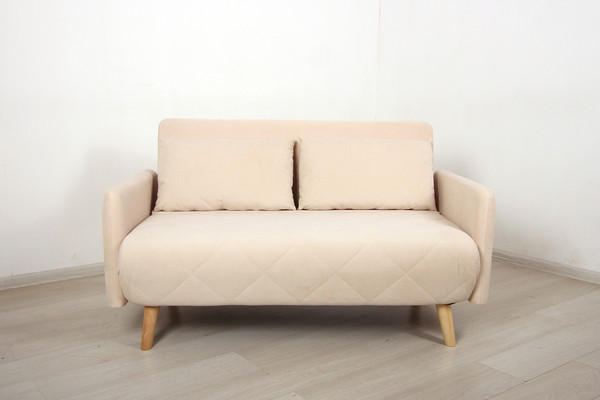 Изображение товара Диван DiArt Элли 1200 с подлокотниками (велюр Магия 3/ножки светлые)