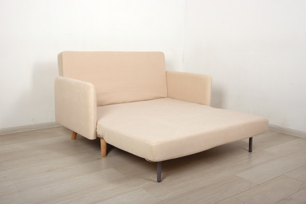 Изображение товара Диван DiArt Элли 1200 с подлокотниками (велюр Магия 3/ножки светлые)