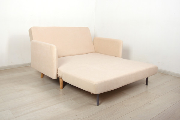 Изображение товара Диван DiArt Элли 1200 с подлокотниками (велюр Магия 3/ножки светлые)