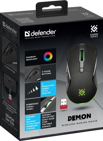 Изображение товара Мышь Defender Demon GM-534 / 52534 (черный)