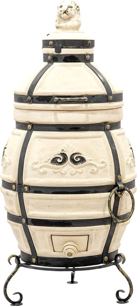 Изображение товара Тандыр Технокерамика Аполлон с откидной крышкой (480мм)