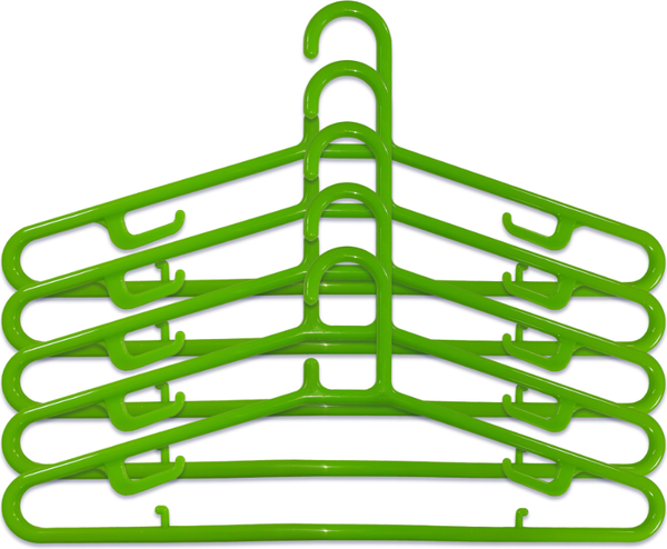 Изображение товара Набор пластиковых вешалок-плечиков No Brand LT804 (5шт)