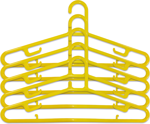 Изображение товара Набор пластиковых вешалок-плечиков No Brand LT804 (5шт)