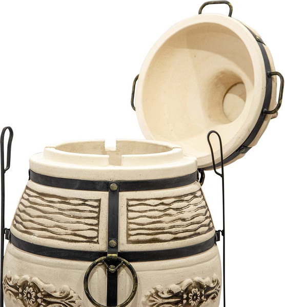 Изображение товара Тандыр Технокерамика Барс с откидной крышкой (580мм)