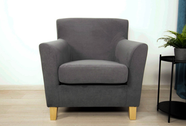 Изображение товара Кресло мягкое DiArt Прада 1П (велюр Магия 88/ножки светлые)