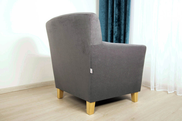 Изображение товара Кресло мягкое DiArt Прада 1П (велюр Магия 88/ножки светлые)