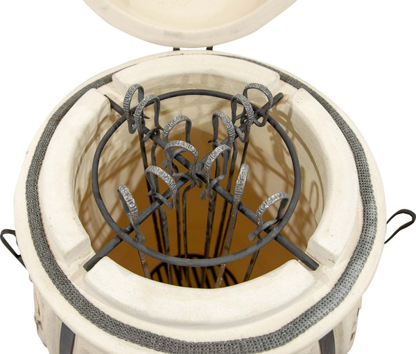 Изображение товара Тандыр Технокерамика Степной с откидной крышкой (700мм)