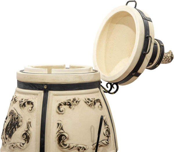 Изображение товара Тандыр Технокерамика Степной с откидной крышкой (700мм)