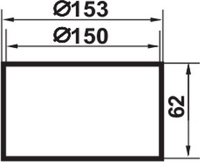 Изображение товара Соединитель воздуховода Семь ветров 150мм / Ф3133