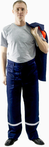 Изображение товара Комплект рабочей одежды Барсегян Л.Р. Рабочий-1 (р.56-58, 158-164, темно-синий/оранжевый)