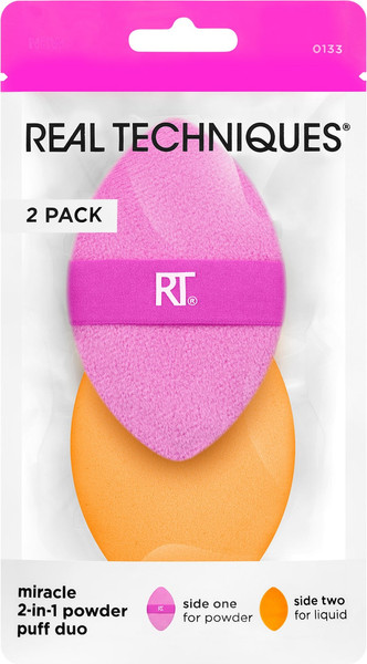 Изображение товара Набор спонжей для макияжа Real Techniques Miracle 2-in-1 Powder Puff Duo / RT10013300