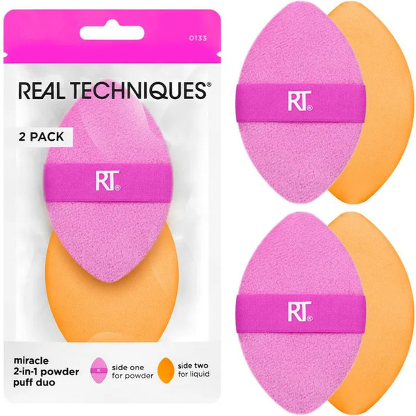 Изображение товара Набор спонжей для макияжа Real Techniques Miracle 2-in-1 Powder Puff Duo / RT10013300