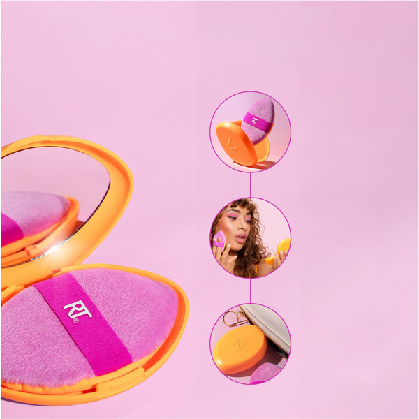 Изображение товара Спонж для макияжа Real Techniques Miracle 2-in-1 Powder Puff + Travel Case / RT10013400