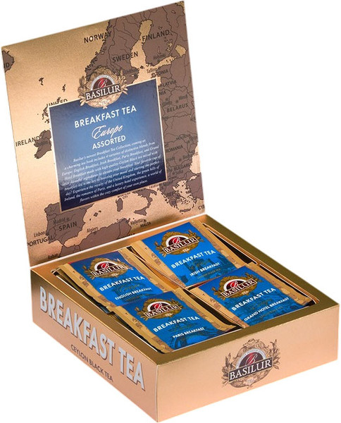 Изображение товара Чай пакетированный Basilur Европейский ассорти (40пак)