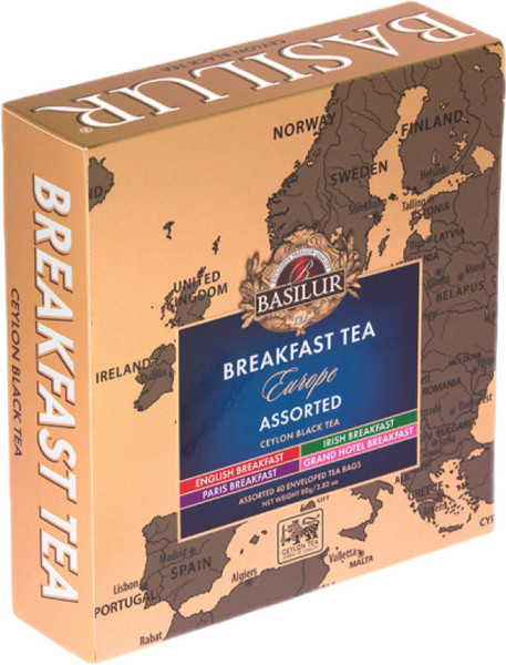 Изображение товара Чай пакетированный Basilur Европейский ассорти (40пак)