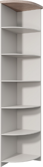 Изображение товара Угловое окончание для шкафа Anrex Lima открытый угловой (персидский жемчуг/мадура)