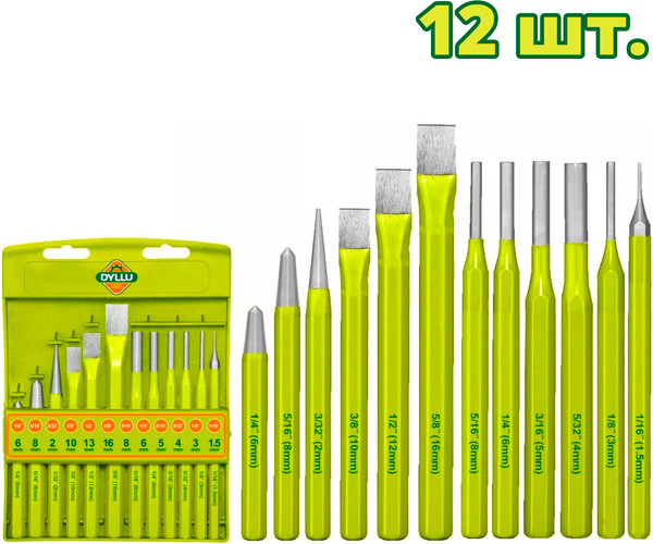 Изображение товара Набор ударно-режущего инструмента DYLLU DTCC8312 (12шт)