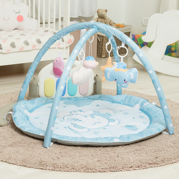 Изображение товара Развивающий коврик Solmax&Kids С Bluetooth / FCJ97214 (голубой)