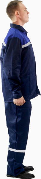 Изображение товара Комплект рабочей одежды Барсегян Л.Р. Рабочий-2 (р.64-66, 170-176, темно-синий/василек)