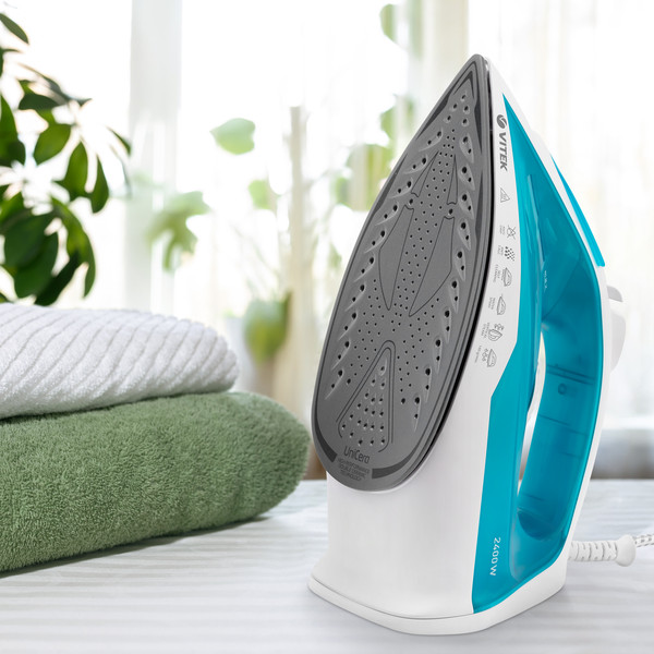 Изображение товара Утюг Vitek VT-8336 (белый/бирюзовый)