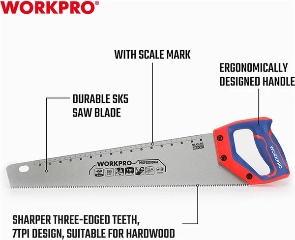 Изображение товара Ножовка Workpro WP215006