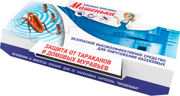 Изображение товара Ловушка для насекомых Машенька От тараканов и муравьев (25гр)