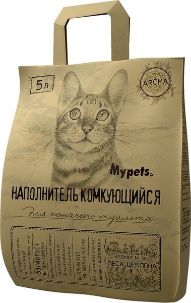 Изображение товара Наполнитель для туалета Mypets Леса Цейлона (5л)