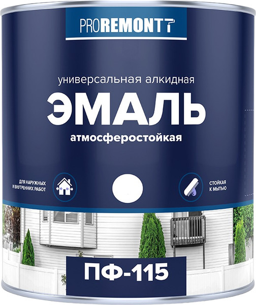 Изображение товара Эмаль Proremontt ПФ-115 (1.9кг, черный)