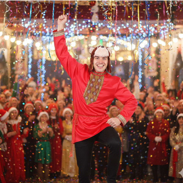 Изображение товара Костюм карнавальный Пуговка Медведь Наумыч / 5008 к-19 (р.176/54-56)