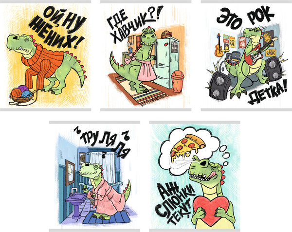 Изображение товара Тетрадь Listoff Тирекс в отпуске / ТКП489230