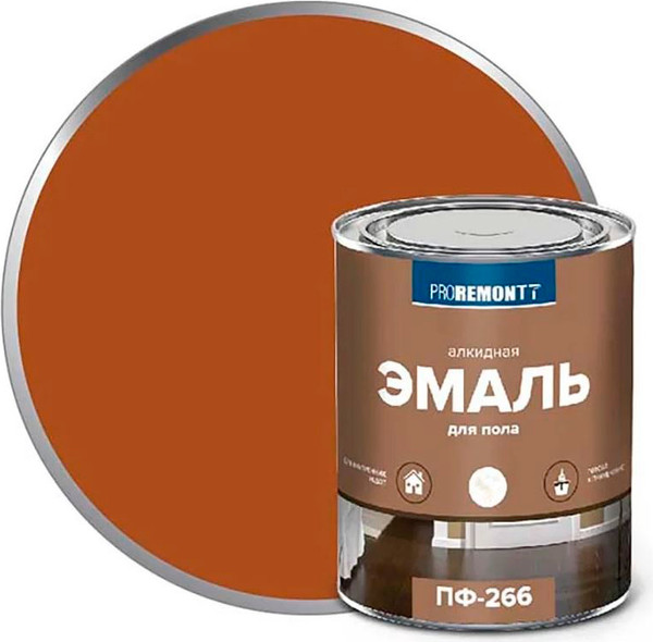 Изображение товара Эмаль Proremontt ПФ-266 (1.9кг, желто-коричневый)