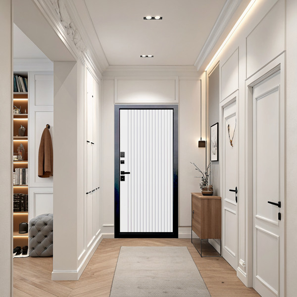 Изображение товара Входная дверь Guard Протерма мдф/мдф 96x205 левая (винорит патина/белый)