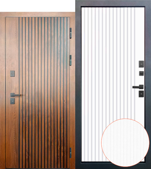 Изображение товара Входная дверь Guard Протерма мдф/мдф 96x205 правая (винорит патина/белый)