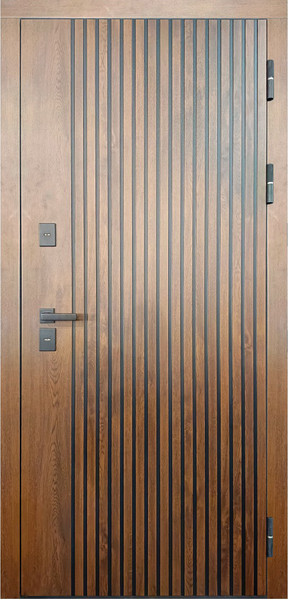 Изображение товара Входная дверь Guard Протерма мдф/мдф 96x205 правая (винорит патина/белый)