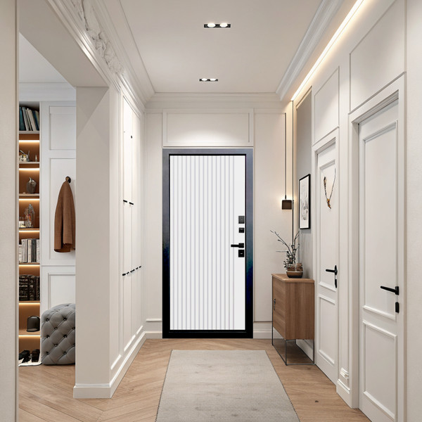 Изображение товара Входная дверь Guard Протерма мдф/мдф 96x205 правая (винорит патина/белый)