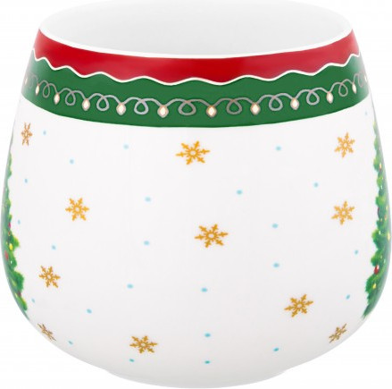 Изображение товара Чашка Elan Gallery Новогодняя елка / 420687 (зеленый узор)