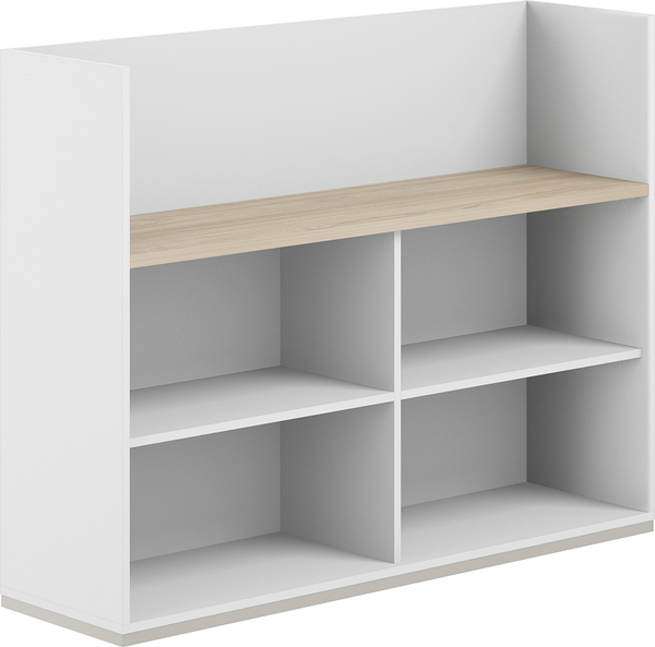 Изображение товара Стеллаж Norden С экраном / AG.252.200.672.WH (белый/акация равелло/белый)