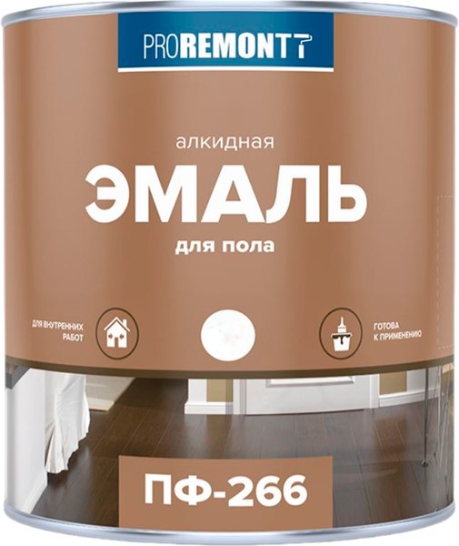 Изображение товара Эмаль Proremontt ПФ-266 (1.9кг, красно-коричневый)