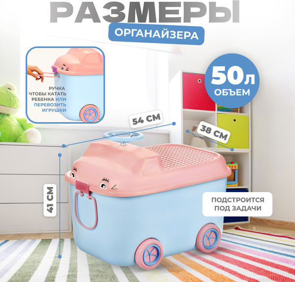 Изображение товара Органайзер для хранения Solmax&Home SM98169 (голубой)