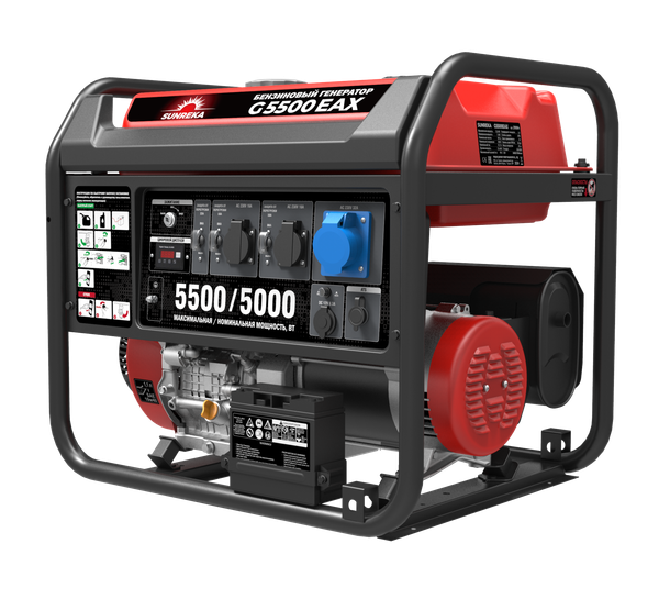 Изображение товара Бензиновый генератор SUNREKA G5500EAX
