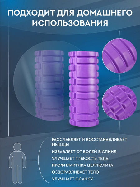 Изображение товара Валик для фитнеса Solmax&Fitness FI54702 (фиолетовый)