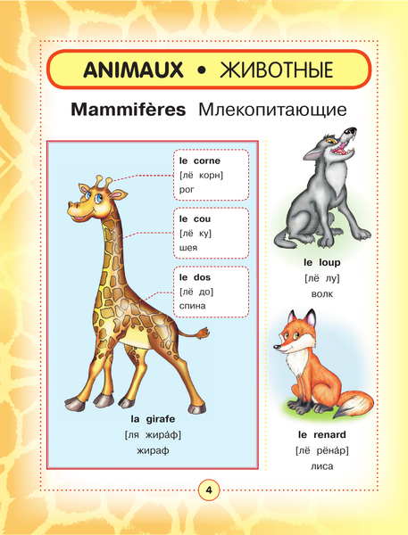 Изображение товара Словарь АСТ Французско-русский визуальный словарь для детей, твердая обложка