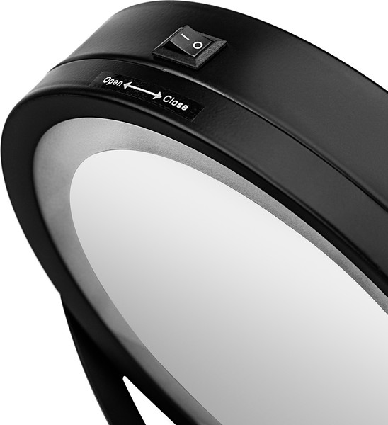 Изображение товара Зеркало косметическое El Casa Двустороннее на подставке / 240472 (черный)