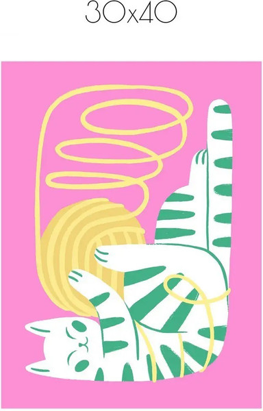 Изображение товара Постер Citydecor Котик 4 (30x40)