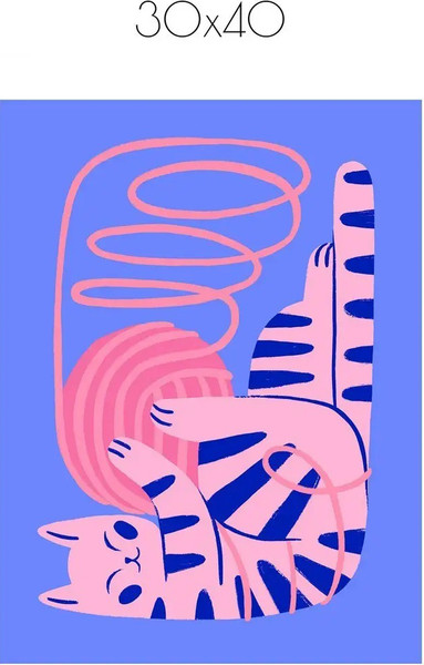 Изображение товара Постер Citydecor Котик 6 (30x40)