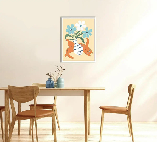 Изображение товара Постер Citydecor Кот и ваза 2 (30x40)